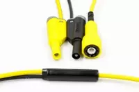 BNC to 4mm Banana Plugs Lead - Yellow